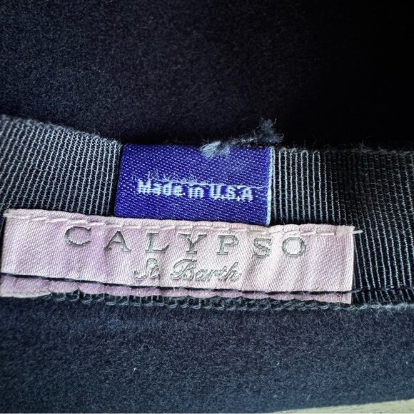 Calypso St Barth Women’s‎ Navy Wool Floppy Boho Chic Hat One Size Made In USA main image 6